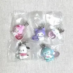 サンリオ　めじるしアクセサリー　エモきゅん　パステルカラー　全5種コンプリート