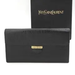 ✨新品未使用✨　Yves Saint Laurent 長財布　クロコ　YSL