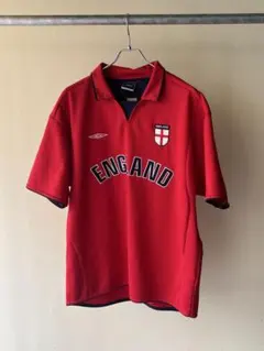 Umbro イングランド代表 サッカーシャツ ユニフォーム 襟付き - メルカリ