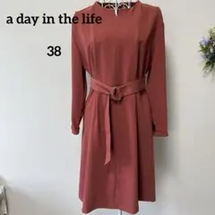 【a day in the life】 ベルト付きワンピース