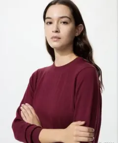 ユニクロ　レディース　メリノクルーネックセーター　サイズM