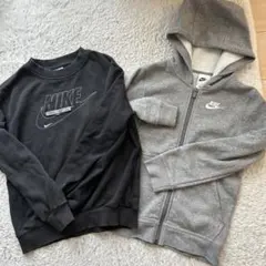 中古品　NIKE スウェットシャツとパーカーセット