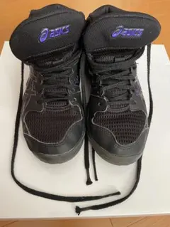 ASICS DUNK SHOTバスケットシューズ ブラック/パープル　22センチ