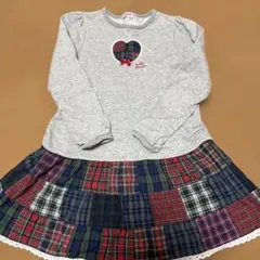 ミキハウス　ワンピース　切替　130