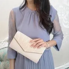 パーティーバッグ 結婚式 2WAY クラッチバッグ ショルダーバッグ シャンパン