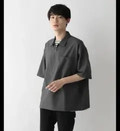 GLOBAL WORK CRISPYDRY ハーフZIP