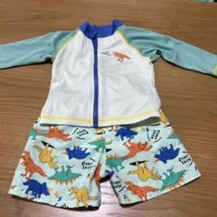 西松屋　恐竜水着　80サイズ　上下セット
