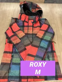 ROXY チェック柄 スノーボードジャケット M