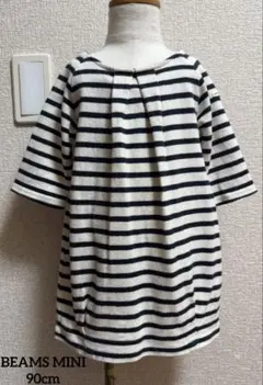 BEAMS MINI:LONG SLEEVE STRIPE DRESS 90cmのサムネイル