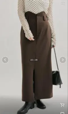 サイドギャザータックスカート　mystic