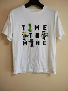 ユニクロ　マイクラ 半袖Tシャツ ホワイト　150