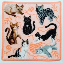フェイラー FEILER タオルハンカチ fluffy friends ねこ