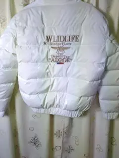 ホワイト光沢ジャケット。
