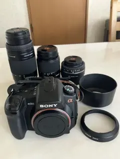 美品SONY α300 レンズ３本 付属品あり　一眼レフ(ご購入前にコメント) 美品SONY α300 レンズ3本 付属品あり一眼レフ(ご購入前にコメント)