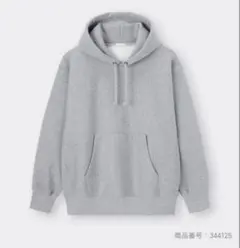 GU スウェットプルパーカ グレー