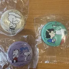 くら寿司 PEANUTS 缶バッジ 3種セットのサムネイル