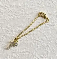 ドール用ストーン付きクロスネックレス