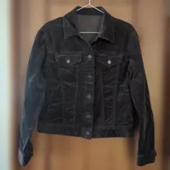 ダークブラウン コーデュロイジャケット