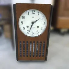 新品　未使用　愛知時計　アイチ時計　ヴィンテージ 置時計 手巻き式 ゼンマイ時計 AICHI TOKEI 愛知時計 手巻き式掛け時計 – zakka store towi