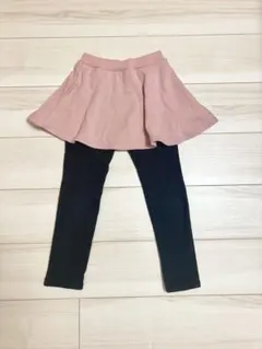 デビロック◆スカッツ　裏起毛　ピンク×黒 120