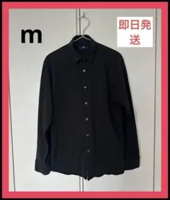 【UNIQLO】ファインクロスブロードシャツ（長袖） ブラック Mサイズ