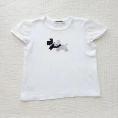 ファミリア Tシャツ テリア 白 100