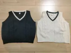 無印良品 ニットセーター2点セット 70-80 双子