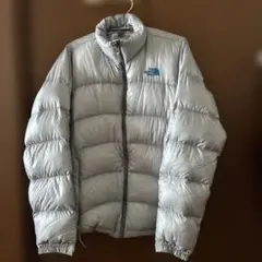THE NORTH FACE ダウン　シルバー