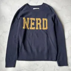 アーバンリサーチ Sonny Label クルーネックニット ネイビー ウール混