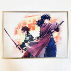鬼滅の刃 繋ぐくじC106 冨岡義勇　竈門丹治郎　B賞　アクリル色紙