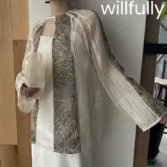 willfully ウィルフリー　シアートップス　パッチワーク　ペイズリー柄のサムネイル