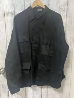 bdu ミリタリージャケット us army ブラック 米軍 XLARGE