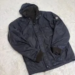 90s モンクレール HUSKY リバーシブル ボアジャケット ブラック M