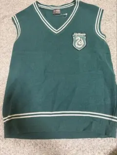 GU限定ハリーポッタースリザリン ニットベスト グリーン