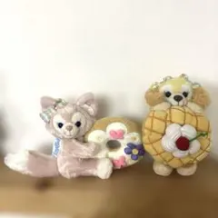 ディズニーシー　リーナベル＆クッキーアン　フィルドウィズジョイ　ぬいぐるみバッジ