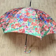 美品未使用タグ付き　KENZO ケンゾー　ヴィンテージ　花柄一本傘　強力防水加工 美品未使用タグ付き KENZO ケンゾー ヴィンテージ 花柄一本傘