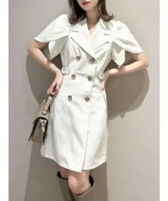 dazzlin ダブルボタンジャケットミニワンピース