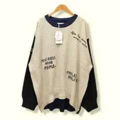 【新品】IRIEY アイリー　マルチロゴニットプルオーバー　クレイジー