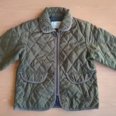 オリーブグリーン キルティングジャケット 110