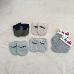 Ｈ&M 西松屋 ベビー靴下 新生児くつ下 男の子ベビーセット 7~9cm