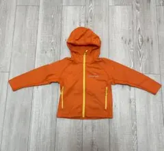 モンベル　フリース　キッズ　100サイズ　オレンジ