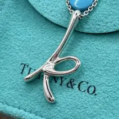 極美品 ティファニー レター イニシャル K ネックレス シルバー925 TIFFANY&Co.（ティファニー） ネックレス レター K イニシャル