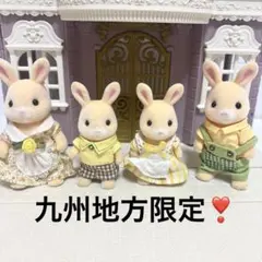 【新品•未開封】シルバニア⭐️はなぞのウサギファミリー⭐️しおかぜウサギファミリー シルバニアファミリー展40th限定 エクセレントドレスアップセット