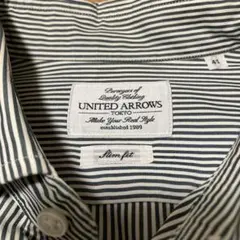 美品・1度着用・UNITED ARROWS ストライプ シャツ 41のサムネイル