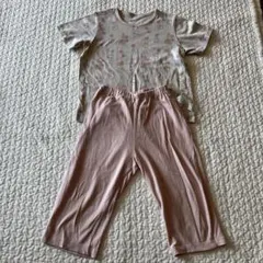 ピンク色キャラクター柄パジャマ 120cm すみっコぐらし