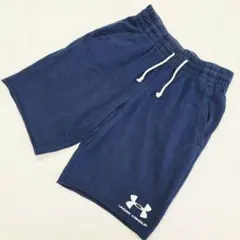 UNDER ARMOUR ハーフパンツ スウェット ネイビー Mのサムネイル