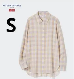 ユニクロ イネス コットンシアーシャツ