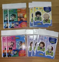 ロッテ　爽　僕のヒーローアカデミア 　マグネット　4種×2 計8点セット＋おまけ
