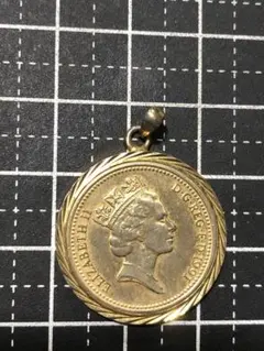 N4889【バハマ】1966年25セント 硬貨 古銭 コイン ペンダントトップ