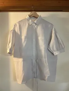 earth and music ecology シャツ　ウエストリボン